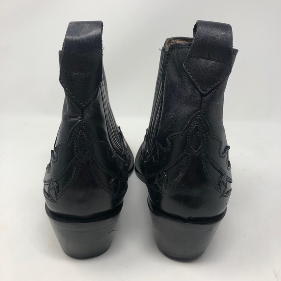 Donato Marrone Black Leather Ankle Boots Men’s 6.5 - Picture 8 of 12